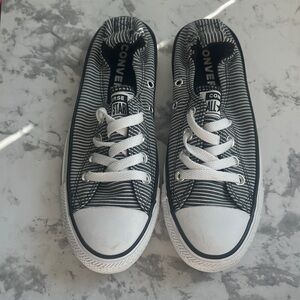 Converse Monochrome Striped Sneakers